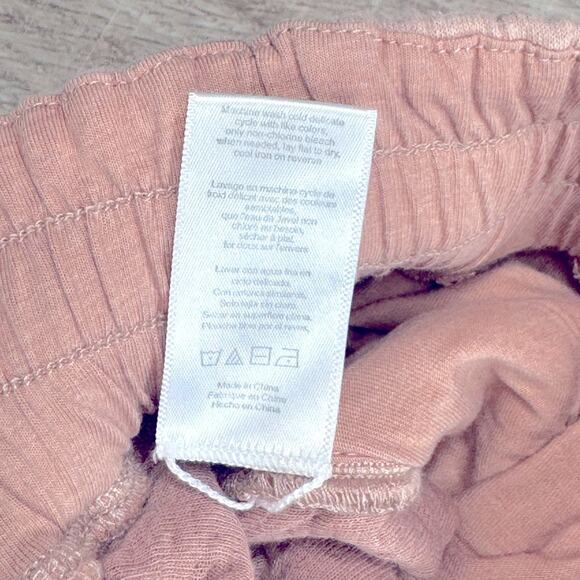 LUNYA Women’s Ottium Tan Pink Pull On Restore Double Faced Lounge Jogger Pants - Picture 5 of 10